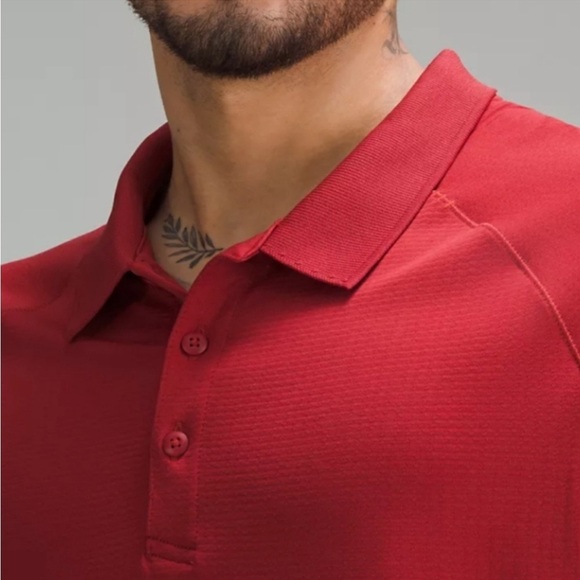 Metal Vent Tech Polo - Sport Red - Picture 2 of 5